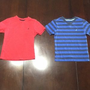 Lot of two size 4 nautica boys shirts